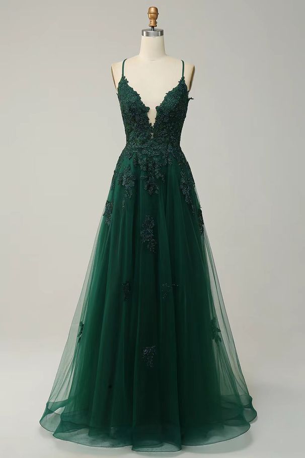 Women's Clothing Elegant Halloween Ball Gown Long Dress With Straps & Appliques For Women's Party, Prom, Show - Multiple Colors & Sizes Available_ecoleips.com