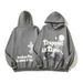 Women's Clothing high street hip hop Travis retro distressed trapped in time foam printed hoodie sweatshirt_ecoleips.com