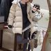 girl Girl Girl 2025 Winter New Cloud Puff Mid-Length Jacket For Women Loose Fit Warm Thickened Hooded White Duck Down Coat_ecoleips.com
