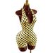 Women's Polka Dot Print Halter Neck Jumpsuit - Stretchy Backless Romper For Summer_ecoleips.com