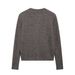 Vintage Versatile Crew Neck Metal Button Knitted Sweater_ecoleips.com