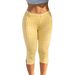 Women's Black Slim Fit Cropped Pants Y2K Street Style With Side Slits Fitness Suitable High Waist Straight Leg Trousers_ecoleips.com