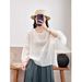 Summer Round-Neck Pullover Loose Thin Cotton And Linen Blouse Versatile, Lantern Sleeve Stylish Casual T-Shirt_ecoleips.com