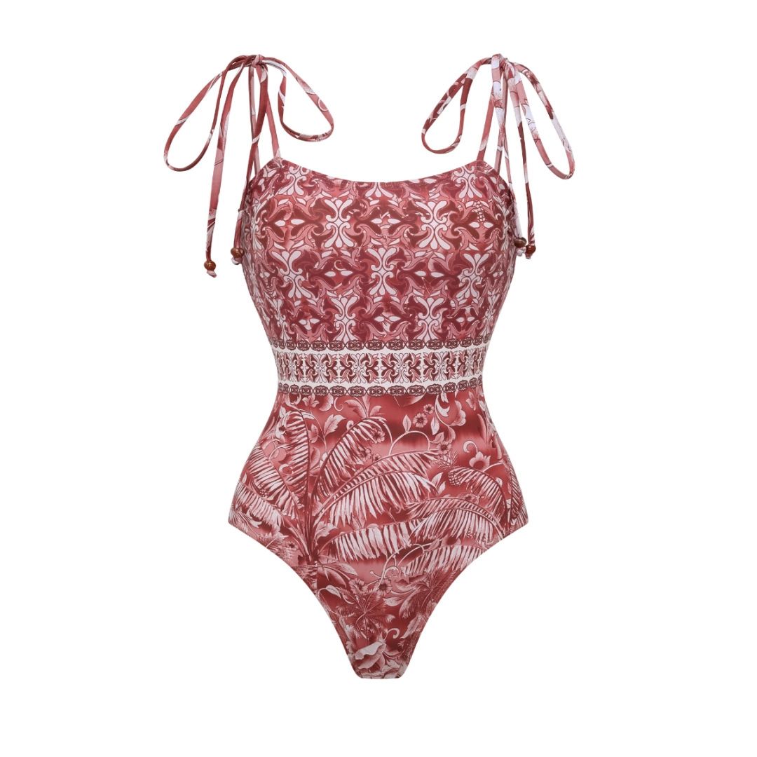 Women's Ethnic Tassel One Piece Swimsuit American Style Hot Selling Item Swimwear New_ecoleips.com