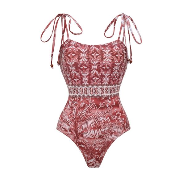 Women's Ethnic Tassel One Piece Swimsuit American Style Hot Selling Item Swimwear New_ecoleips.com
