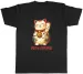 Women's T-Shirts Personalised Japanese Lucky Cat Maneki Neko Mens T-Shirt Tee Gift Top_ecoleips.com