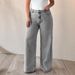 European And American Cross-border Foreign Trade Ripped Jeans, Washed High-waisted Straight-leg Versatile Slim-fit Denim_ecoleips.com