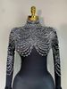 Women Sexy Nightclub Evening Party Drag Queen Singer Dancer Stage Performance Costume Luxury Stretch Jumpsuit SZY8_ecoleips.com