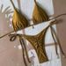 Women's Clothing Tie-Up Pleated Bikini Set – Style Solid Color Artful Pleating Two-Piece Swimsuit For Women_ecoleips.com