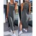 Women's Clothing New Fashion Slim Solid Color Back Lace Sleeveless Dress_ecoleips.com
