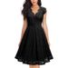2026 Cross-Border Foreign Trade European And American Women's Short-Sleeve Vintage Lace V-Neck Sleeveless_ecoleips.com