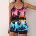 Women's Clothing Floral Print Swim Dress – Plus Size Bikini Set With Skirt & Comfort Fit_ecoleips.com