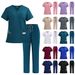 Women's Clothing Hand Washing Clothes Quick Drying Casual Comfortable Hospital Doctor Nurse Staff Work Clothes Suit Men And Women_ecoleips.com