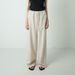 Suitable For All Seasons Tencel Loose Straight For Women Spring Summer Cotton Linen Elastic Waist Long Fashion Wide Leg Yamamoto Casual Pants_ecoleips.com