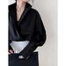 Women's Oversized Batwing Sleeve Shirt - Australian Cotton Relaxed V-Neck Tunic Top For Casual & Office Wear_ecoleips.com