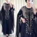 Cross-border African And European Dress, Chiffon Heavy-duty Rhinestone Embellished Robe, Middle Eastern Short-sleeve_ecoleips.com