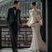 Women's Clothing Women's White Lace Mermaid Wedding Dress Light Style With Short Train Slimming Design Party Wear_ecoleips.com