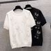 Women's Clothing Hot Diamond Small Butterfly Short Sleeved T Shirt For Women In Summer New Design Small Fragrance Style Ice Silk Knitted Top_ecoleips.com