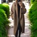 Women's Clothing Multi-Color Woolen Long Windbreaker Jacket Winter Fashion England Style Regular Fit Overcoat_ecoleips.com