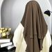 Muslim Accessories"Breathable Double-Layer Hijab Veil – Soft Chiffon Mesh With Adjustable Strap For Modest Fashion"_ecoleips.com