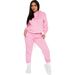 Trendy Hoodie & Jogger Set – Women's Casual Streetwear Sweatsuit (15 Colors, S-XXXL) | Soft Polyester Pullover & Lounge Pants_ecoleips.com