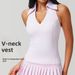 Sports Tennis Clothes Lapel Vest Women's Chest Pad Integrated Cup Shock-proof I-shaped Quick-drying Yoga Clothes_ecoleips.com
