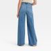 Cross-border European And American Women's Fashion Basic High-waisted Wide-leg Jeans, Casual Loose Versatile Mom Jeans_ecoleips.com