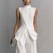 Flowy Fashion Sleeveless Trouser Set Solid Color Stylish Independent Store Shirt Women's Clothing Sets 2026 Europe & America_ecoleips.com