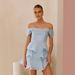 Summer Sexy Fashion Strapless Backless Solid Color Cake Dress for Women European And American Style New in Stock_ecoleips.com