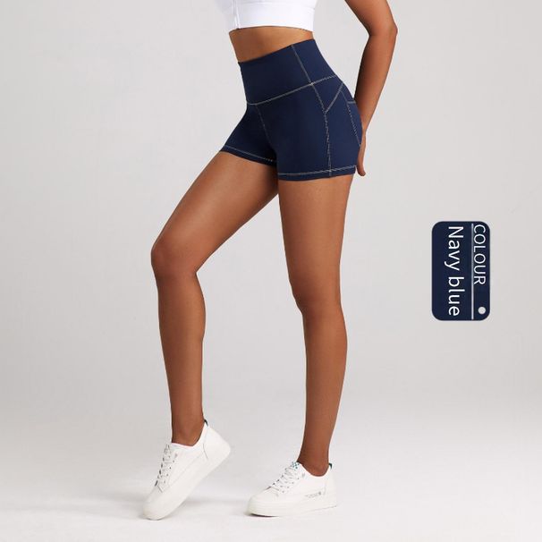 Women's Clothing Denim Yoga Shorts Women's High Waist Hip Lifting Slimming Sports Casual Pants Running Fitness Three Quarter Pants_ecoleips.com