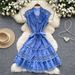 Women's Clothing Light Luxury Sleeveless Dress Luxury Sheer Mesh Dress – Sleeveless A-Line With Lace Detailing & Waist Tie_ecoleips.com