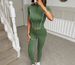 Y2K Aesthetic Zip-Up Tracksuit Set – Long Sleeve Tee & Yoga Pants, Retro Sporty Outfit For Women_ecoleips.com