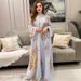 Women's Clothing Modest Abaya Dress Plus Size White Long Sleeved Dress For Women Muslim Style Abaya Thin Long Robe Summer Autumn Clothing For Ladies_ecoleips.com