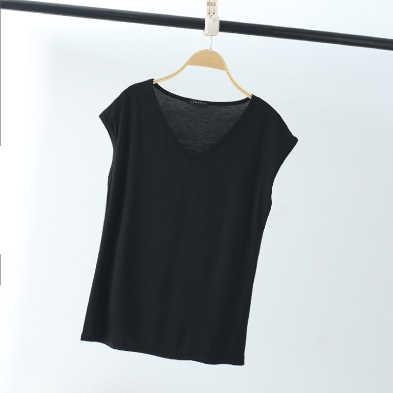 Summer 2026 Korean Version Of Women's Clothing New Sleeveless V-neck Shirt Slim-fitting Bottoming Shirt Top_ecoleips.com