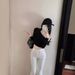Aria Basics White High-waisted Women's Jeans, 2025 Spring New Style, Stretchy, Slim-fit, Flattering, Slightly Straight-leg Pants,_ecoleips.com