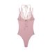 Women's Clothing Patchwork Lace Halter Neck Bodysuit Casual American Style Fashionable Polyester Clothing_ecoleips.com
