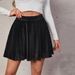 Voya Discounted Women's Sweet And Spicy European And American Style Gold Velvet Half Skirt With Ruffle Edge Solid Color A-line Short Skirt For _ecoleips.com