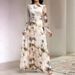 Cross-border Women's Clothing, Foreign Trade European And American Women's Elegant Dress, Ladies' Elegant Printed_ecoleips.com