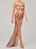 Mozision Leopard Print Lace Split Sexy Maxi Dress Women Gown Elegant Patchwork Chiffon Sleeveless Backless Beach Evening Dress_ecoleips.com