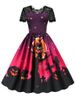 Women's Vintage Lace Halloween Dress Short Sleeve Elegant Evening Prom Costume 50s 60s Party Vintage Style_ecoleips.com