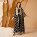 Women’s Clothing Hot Sale Heavy Mesh Embroidery Splicing Gold Ribbon Muslim Two Piece Suit_ecoleips.com