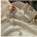 Oversized Mohair Cardigan - Soft Blue & Cream Knit Sweater, Japanese-Inspired Loose Fit, Lightweight Layering Piece_ecoleips.com