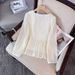 K V-neck Top Looks Slim, Long, Short Sleeved, Waist Cinching, And Versatile Shirt That Covers The Stomach_ecoleips.com