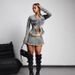 Summer Casual Distressed Denim Mini Skirt - Raw Hem Denim A-Line Skirt With Vintage Wash_ecoleips.com