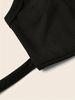 Women Ribbed Square Neck Crop Cami Top Criss Cross Back Spaghetti Straps Wrap Tie Waist Slim Fit Going Out Casual Tank Top_ecoleips.com