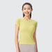 Women's Clothing Women's Quick Drying Short Sleeve T-Shirt Yoga Sports Fitness Slim Fit Comfortable Running Training Top_ecoleips.com