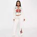 Women’s Clothing fashion street casual fashion comfortable positioning printing love zipper two piece suit for women_ecoleips.com