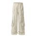 2025 American Style Beige Premium Wide Work For Women's Street Loose Straight Leg Pants_ecoleips.com