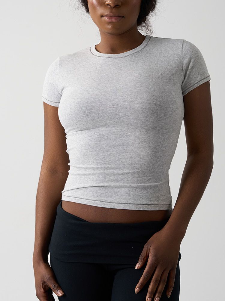 Women's Clothing Spot Quick Drying Yoga Short Sleeved Casual Cotton Clothes All Match Fitness Tops Outdoor Cover Up Tights_ecoleips.com