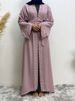Latest Muslim Abayas For Women Islamic Fashion Pearls Kimono Robe Modest Dress Long Elegant Cardigans Clothing Front Open Abaya_ecoleips.com